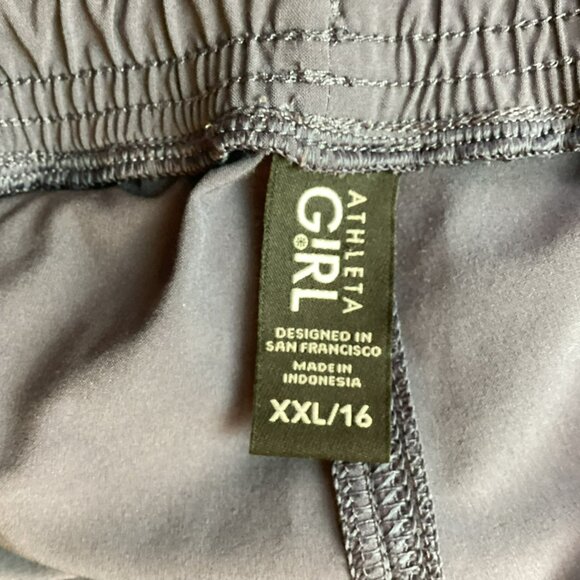 Athleta Girl XXL/16 Jogger Pants 86% Polyester 14% Spandex Machine Washable Made - Picture 8 of 10